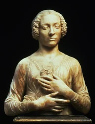 Nő csokorral, 1475-80 körül (márvány)
